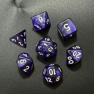 Factory Direct Acrylic Custom Trpg 7pcs Per Set <strong>Dice</strong> Polyhedral 20 Sided Faces Dnd D&amp;d Pearl Color Starry Color Plastic <strong>Dice</strong> - Product Image 2
