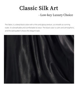 Falda Larga de Satén de Seda Estilo Bohemio para Mujer, Falda de Línea A, Floral, Elegante, Holgada, Vestido de Verano, Cintura Elástica, Talla Grande, Informal - Product Image 6