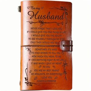 Mini Diario A6 con Aspecto de Cuero, 140 Páginas, Regalo Romántico con Diseño Floral, Mensajes Sentidos, Día de San Valentín - Product Image 1