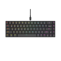 AIKUN GX9680U Ultra ince kablolu oyun klavyesi, RGB arka ışık, 68 tuşları kısa 50M mekanik anahtarı ve klavye tuşları, tip-c portu