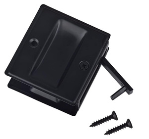 बॉल अनलॉक पुल के साथ साइलॉक गोपनीयता स्लाइडिंग दरवाजा लॉक-ब्लैक फिनिश का उपयोग करने के लिए आसान-पुराने या क्षतिग्रस्त जेब लॉक हार्डवेयर - Product Image 5