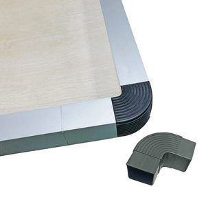 Raccord coudé carré en plastique Hanweisong 30x30mm, installation facile pour meubles et connecteurs de cadres métalliques - Product Image 2