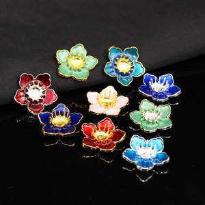 Estambres de Flores con Gota de Aceite en Forma de Corazón, Pequeños Accesorios de Crisantemo para Manualidades, Adornos para Horquillas de Novia - Product Image 3