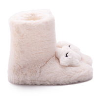 Usine confortable doux hiver maison chaud moelleux hiver intérieur en peluche coton pantoufles bottes pour les femmes