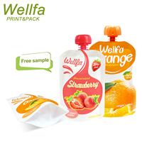 Emballage réutilisable de gelée de boisson de jus de fruits sans BPA pour aliments pour bébés sachet de sauce aux pommes sac de buse emballage de bec de yaourt