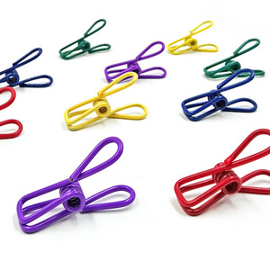 Colorful Small Bag Clips Reusable Drying Clips For Snack Document <b>Clothes</b> Storage Household Use - Product Image 2