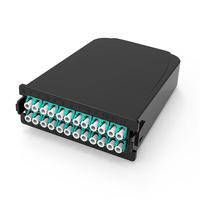 Cassette de Conexión Skylynn MTP MPO de 24 Fibras LC Dúplex UPC, Módulo Adaptador para Montaje en Rack 1U, Caja de Fibra Óptica 10G 40G 100G, 5 Años de Garantía
