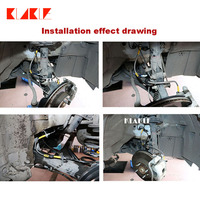 KLAKLE Accessoires moto Tuyau d'huile tressé pour Peugeot 307 106 206 104