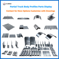 Profils en aluminium extrudé de précision pour carrosserie de camion avec structure robuste, pièces de carrosserie et de caisse de camion, pièces en aluminium personnalisées
