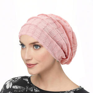Bonnet chimio extensible doux en gros, couleur unie, bonnet intérieur, hijabs, bonnet musulman, foulards pour la tête, turban, chapeau, bonnets - Product Image 2