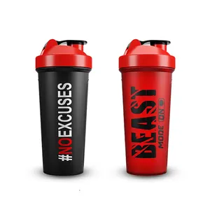 Custom Logo 24Oz 1.5 Pond Plastic Shaker Cups Gym Blender Proteïne Shaker Fles Voor Sport Fitness