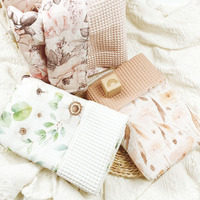 Couvertures d'emmaillotage en mousseline 2 couches 100% coton pour bébé