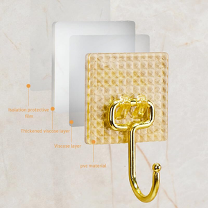 Wholesale Light Luxury PET Adhesive Hook Multi-Functional <b>Wall</b> Mounted <b>Hanger</b> for Bathroom Kitchen Living Room Hotels - Product Image 2