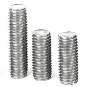 M5 M8 M12 Acero inoxidable <span class=keywords><strong>INOX</strong></span> 18-8 A286 SS201 304 <span class=keywords><strong>316</strong></span> SS316L 410 A2 A4 Arandela de tuerca de perno de rosca completa pulida Lisa DIN976 - Product Image 6