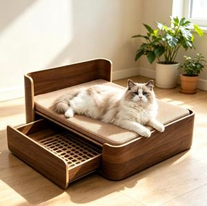 Modern Indoor Raised Pet Bed - Product Image 1