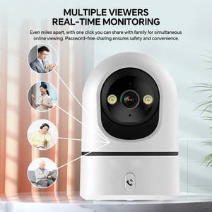 Wistino 1080P Trong Nhà Mini Dome Máy Ảnh 5G Wifi One-Touch Cuộc Gọi Thiết lập Màu Đêm Tầm Nhìn Báo Động Chuyển Động Phát Hiện Bé Màn Hình - Product Image 3