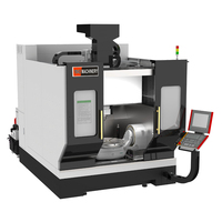 Centre d'usinage CNC à cinq axes, fraiseuse verticale avec broche HSK-A63, commande Fanuc pour l'aérospatiale, l'automobile et la fabrication de moules