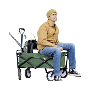 Foldable Trolley Utility Folding Camping Cart Atacado Outdoor Camping Dobrável Crianças Praia Jardim Wagon on on FW80B - Product Image 1