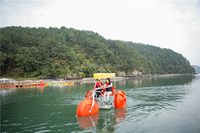 Tricycle aquatique à trois grandes roues, pédalo, sports nautiques, bateau à pédales, tricycle, vélo, bateau gonflable pour vélo à domicile