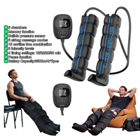 Capteur de pression intégré, ajustement automatique de la force, écran LCD, 8 niveaux d'intensité, mode mémoire, bottes de compression d'air pour les jambes