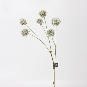 LO-643 Flores Artificiales al por Mayor, 6 Cabezas de Escabiosa, Tallo Único, Fruta de Molino, Fruta de <span class=keywords><strong>Gusano</strong></span> de <span class=keywords><strong>Pino</strong></span>, Flores Falsas para Arreglos Florales - Product Image 6