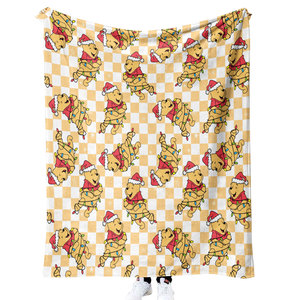 Mới Bán Buôn Giáng Sinh Phim Hoạt Hình Chăn Tùy Chỉnh In Ấn Mềm Lông Cừu Nhà Ném Mặc Sang Trọng Chăn - Product Image 3