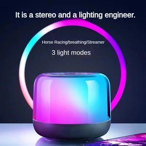 Mini altavoces estéreo inalámbricos RGB para exteriores con <span class=keywords><strong>Subwoofer</strong></span> TF y columnas de música MP3 compatibles con Airplay para ordenadores y teléfonos inteligentes - Product Image 5