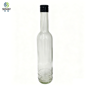 Bouteille de vin de Bordeaux 500 ml à prix d'usine, bouteille de vin en verre mince de Bourgogne, bouteille de vin en verre vert antique avec bouchon à vis, bouteille de champagne en verre - Product Image 1