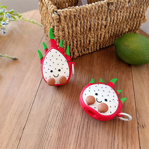 Étui pour écouteurs <span class=keywords><strong>Dragon</strong></span> Fruit sphérique, compatible avec les modèles Pro2 de 2e/3e génération, design en silicone - Product Image 2