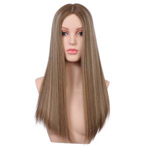 卸売済み、プレプラッキング済みの本物の中国人人毛バージンヘアウィッグ（シルクベース付き） - Product Image 1