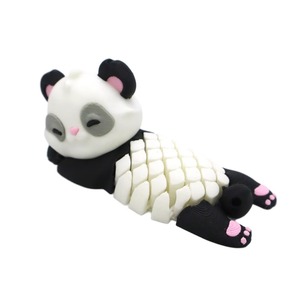 Jouet Panda en PLA, impression 3D, amusant, anti-stress, cadeau récompense pour étudiants et étudiantes, ornement animal articulé et amovible. - Product Image 1