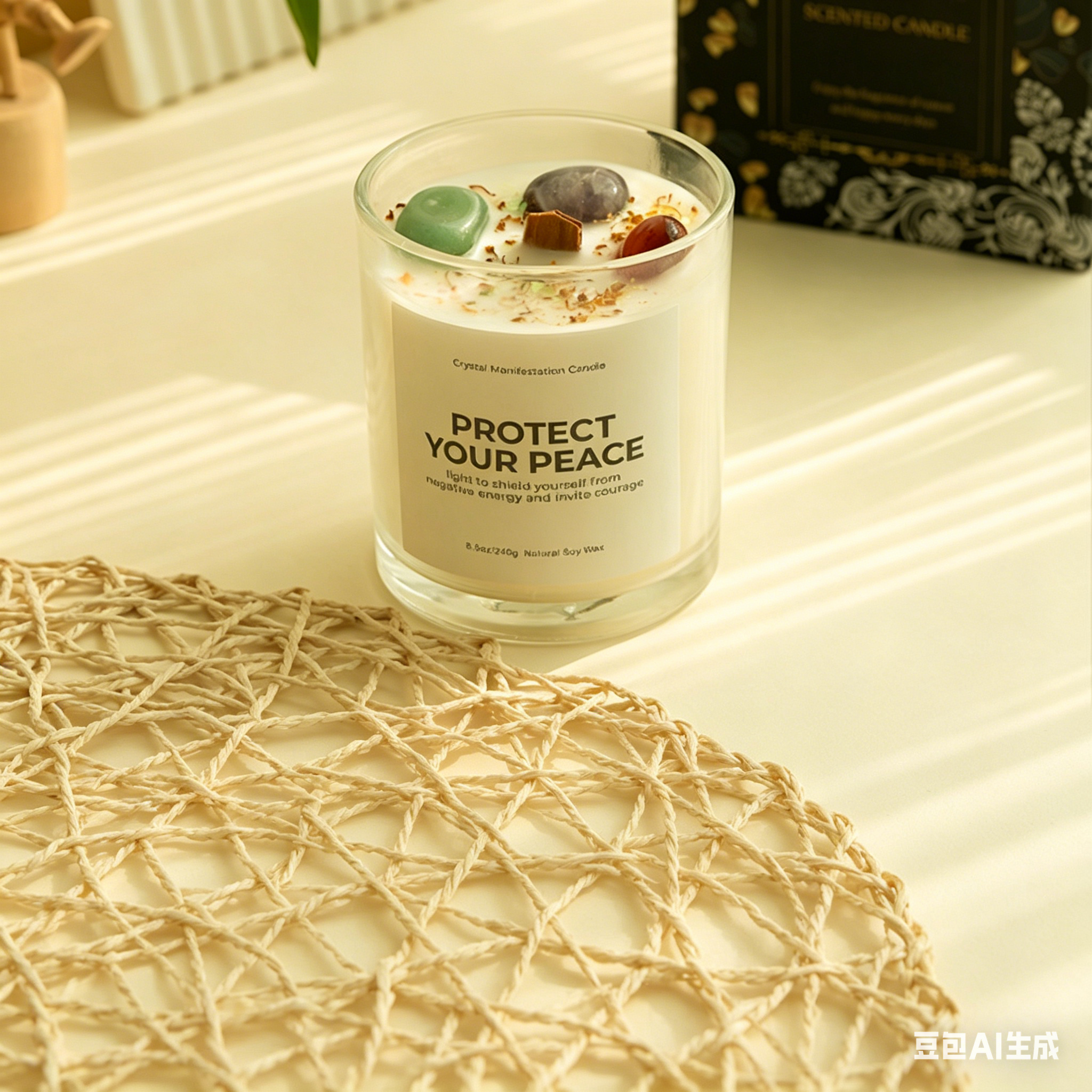 8*9cm spar white model [French vanilla] wax about 220g