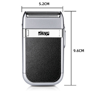 Afeitadora Eléctrica Profesional Dsp Negra con Carga USB, Cuerpo Metálico y Cuchilla Única para Hombres - Product Image 4