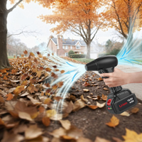 Nouveau Souffleur de feuilles haute vitesse sans batterie, tête amovible, portable, pour déneigement et élimination de l'eau, ventilateur turbo, brosse de nettoyage d'écran, vent à 42 m/s