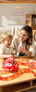 Juguete de Pista de Slime STEM DIY, Rutas Creativas, Dibuja Tu Pista, Lodo Mágico de Cristal, Pista de Carreras Eléctrica, Set de Juguetes de Pista para Niños - Product Image 5