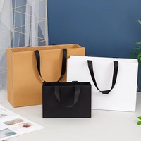 Sacs shopping en papier personnalisés avec logo pour magasin de vêtements, emballage de Noël, sacs à main, rubans, artisanat, bougies, cadeaux, chaussettes