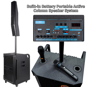 Tốt Nhất Bán Loa Cột Với Micro Không Dây Chuyên Nghiệp 15 Inch Hoạt Động Dòng Mảng Cột Loa PA Hệ Thống - Product Image 3