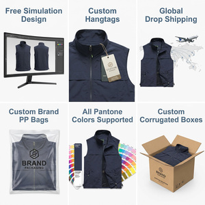 Logo personalizzato Outdoor Men Multi tasche <span class=keywords><strong>gilet</strong></span> da pesca a mosca <span class=keywords><strong>gilet</strong></span> Vestes Homme Cuir Cargo Work fotografo Fisher Man Vest - Product Image 5