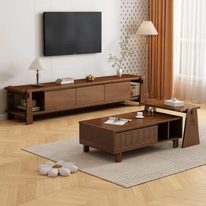 Mesa de TV Rectangular Extensible de Madera de Diseño Moderno para Sala de Estar - Product Image 3