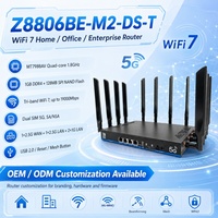 Routeur tri-bande WiFi 7 Ultimate Speed 19000Mbps 2.5G WAN Dual SIM 5G CPE Modem avec antennes externes pour la maison et le bureau