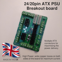 Carte PCB de dérivation ATX 24/20 broches pour alimentation PLC, sortie à bornes à vis pour alimentation d'ordinateur, vente en gros