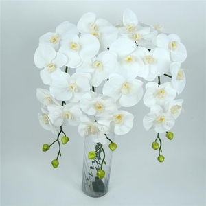 عالية محاكاة 9 رؤساء فالاينوبسيس السحلية الزهور الاصطناعية الزفاف واحدة الجذعية ريال اللمس اللاتكس فراشة السحلية - Product Image 3