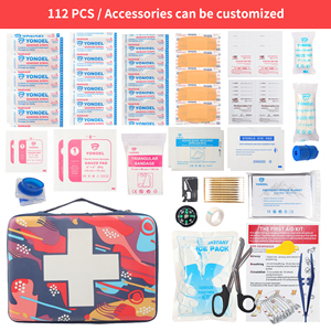 Nuovo Design Multi colore impermeabile Eva, Kit di pronto soccorso per i bambini di viaggio Kit di pronto soccorso con divertenti bende per auto, casa, <span class=keywords><strong>viaggi</strong></span> - Product Image 2