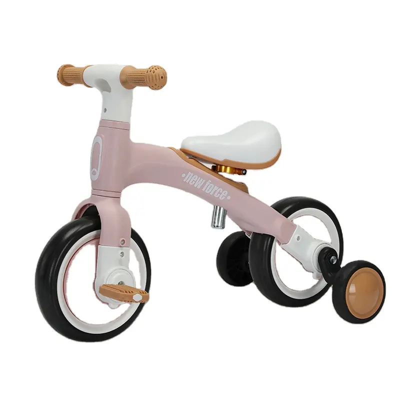 Three in one children's tricycle balance bike, male and female baby toy car, dual-purpose foldable toddler scooter, sliding bike