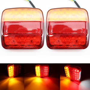 Luz Trasera <span class=keywords><strong>RANPO</strong></span> 12V con Certificación CE para Remolque, Camión, Caravana, 26 LED, Direccional, Freno, Luz de Matrícula - Product Image 2