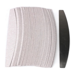 Crescent Edelstahl basierte Nagel feile mit Nachfüll schleifpapier 100/150/180/240 Körnung Austauschbare 50er Pack Peel And Stick Nagel feile