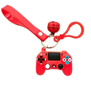 Sıcak satış oyun makinesi kolu 2d 3d yumuşak kauçuk anahtarlık çocuklar sırt çantası kolye PVC anahtarlık moda anahtarlık aksesuarları