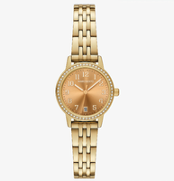 Jam Tangan Wanita MAROSERTO Logo Kustom, jam tangan berkualitas tinggi berbahan baja tahan karat warna emas, jam tangan mini, jam tangan kecil