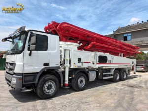 Pompa Beton Mobile PUTZMEISTER M56-5RZ Bekas dengan Jam Kerja Rendah, Boom 56m, Sistem Tekanan Tinggi, Mesin Handal - Product Image 1