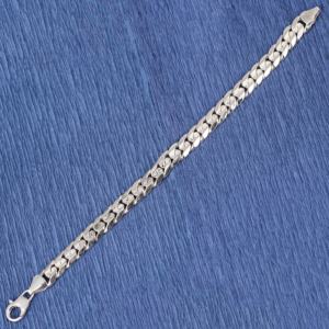 สร้อยข้อมือลายสวยสำหรับผู้หญิง ขนาด 0.9 x 12 มม. ทำมือสไตล์ตุรกี โรแมนติก NUSRET เงินแท้ประดับด้วยหินธรรมชาติ - Product Image 3